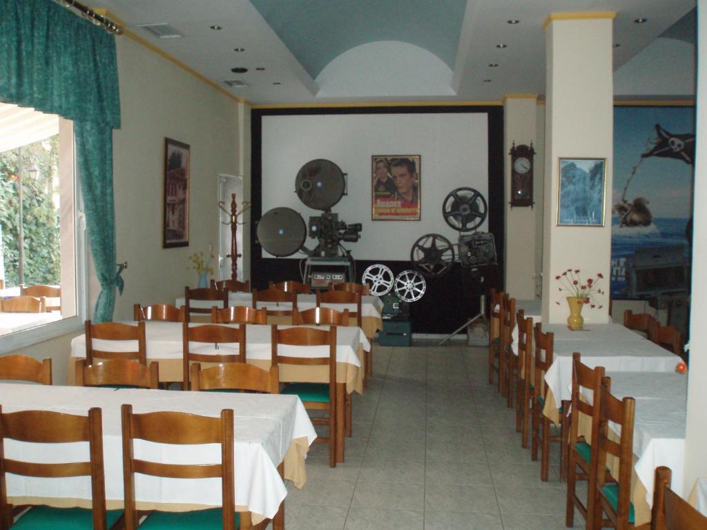 A seating area at Hotel Orfeas