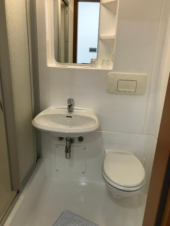 Koupelna v ubytování Hotel Pribitzer