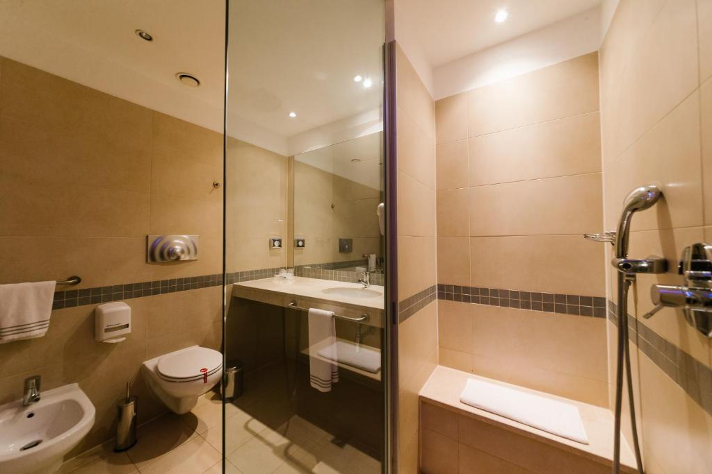 Koupelna v ubytování Hotel Motel Prestige
