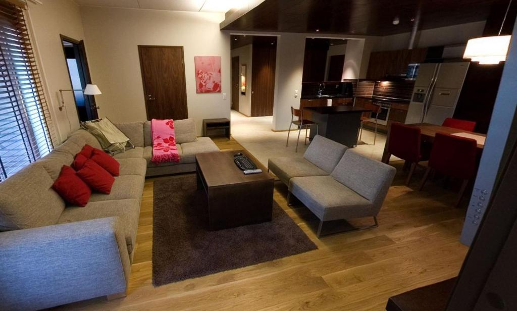 Гостиная зона в Holiday Club Tahko Spa Apartments