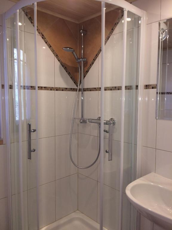 Koupelna v ubytování Apartment Stadler