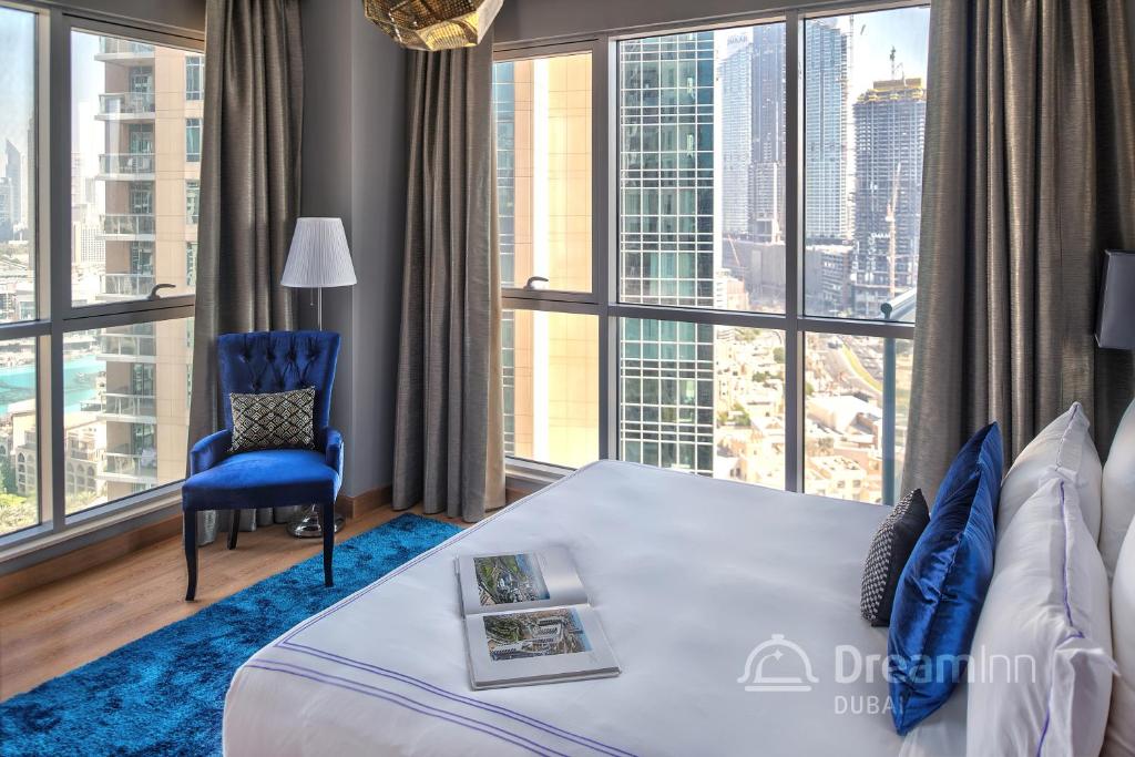 Postel nebo postele na pokoji v ubytování Dream Inn Apartments - Burj Residences Burj Khalifa View