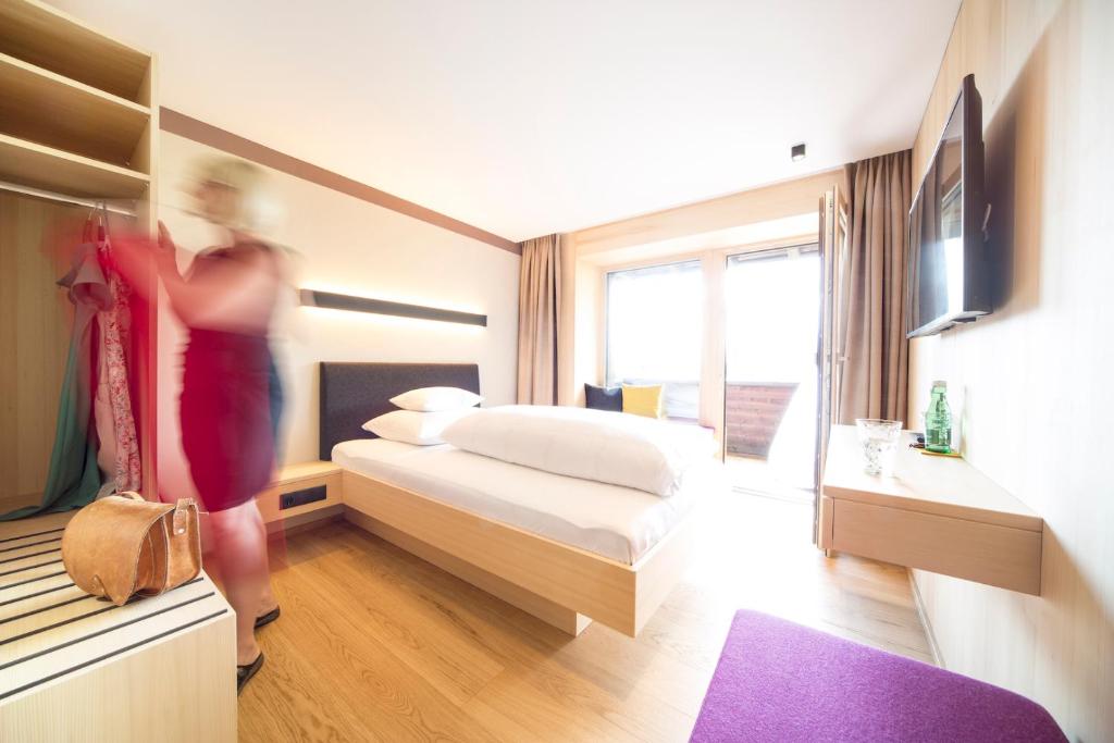 Postel nebo postele na pokoji v ubytování Landhaus Maria Grün B&B