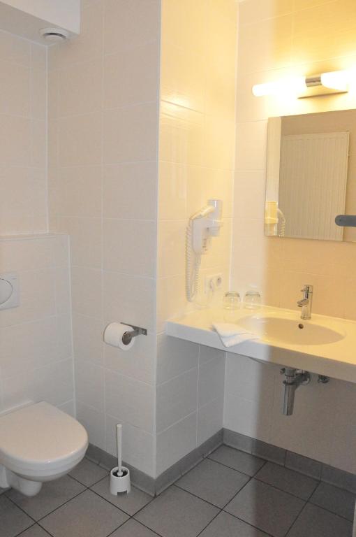 Koupelna v ubytování Hotel Aan Zee