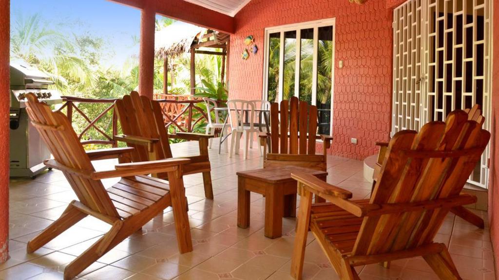 Balkón nebo terasa v ubytování Villas la Paz