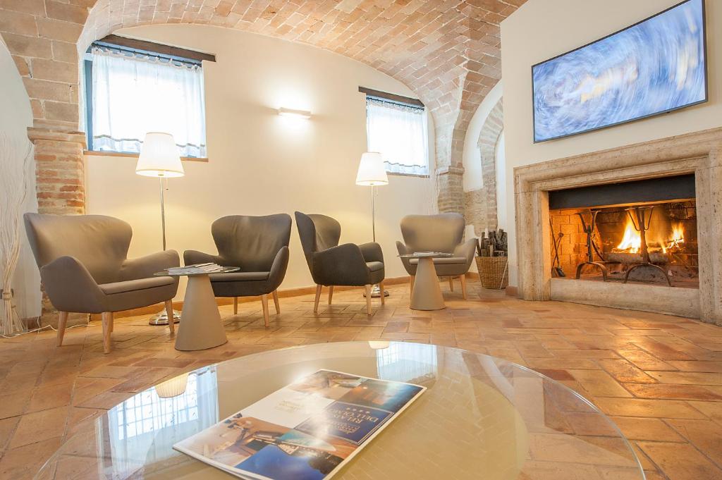 Posezení v ubytování Relais dell'Olmo