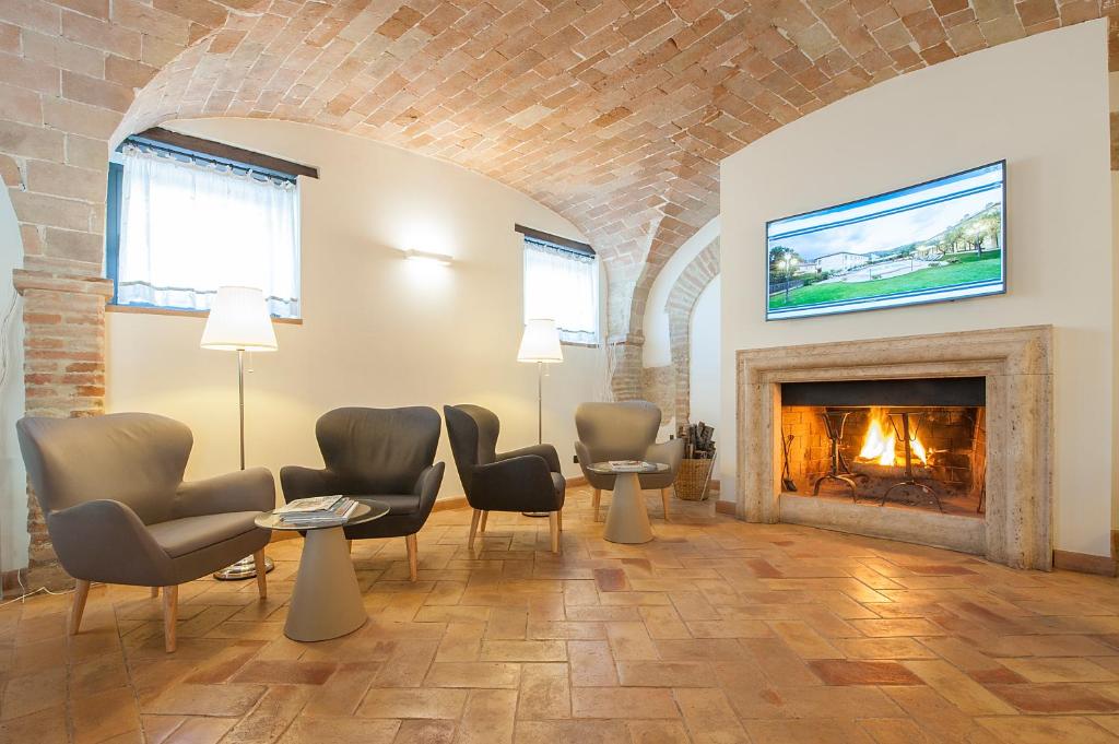 Posezení v ubytování Relais dell'Olmo