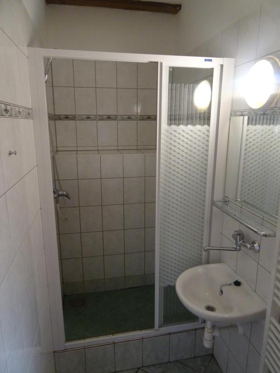 Koupelna v ubytování U Nás - Apartmán Zajíc