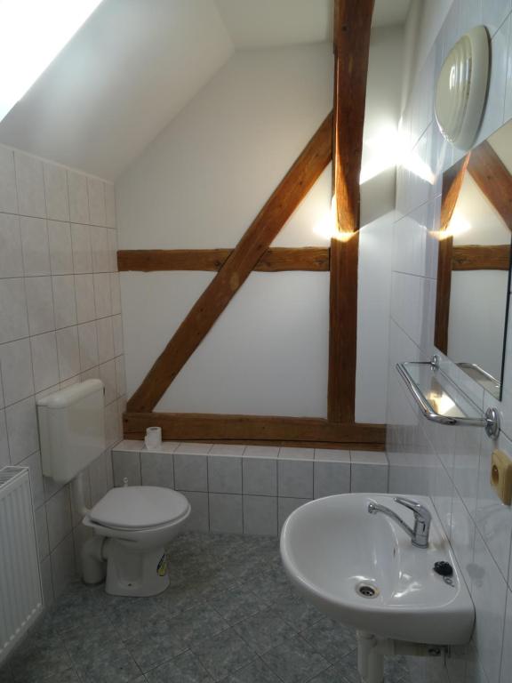 Koupelna v ubytování U Nás - Apartmán Zajíc