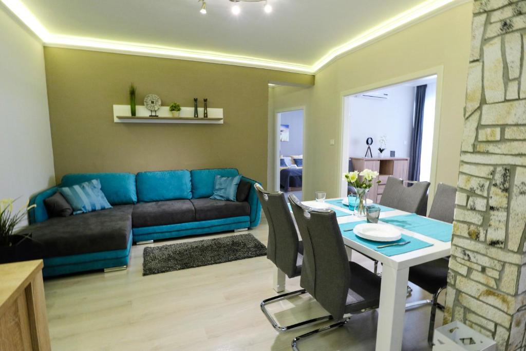 Posezení v ubytování Asbóth Taylor Apartment