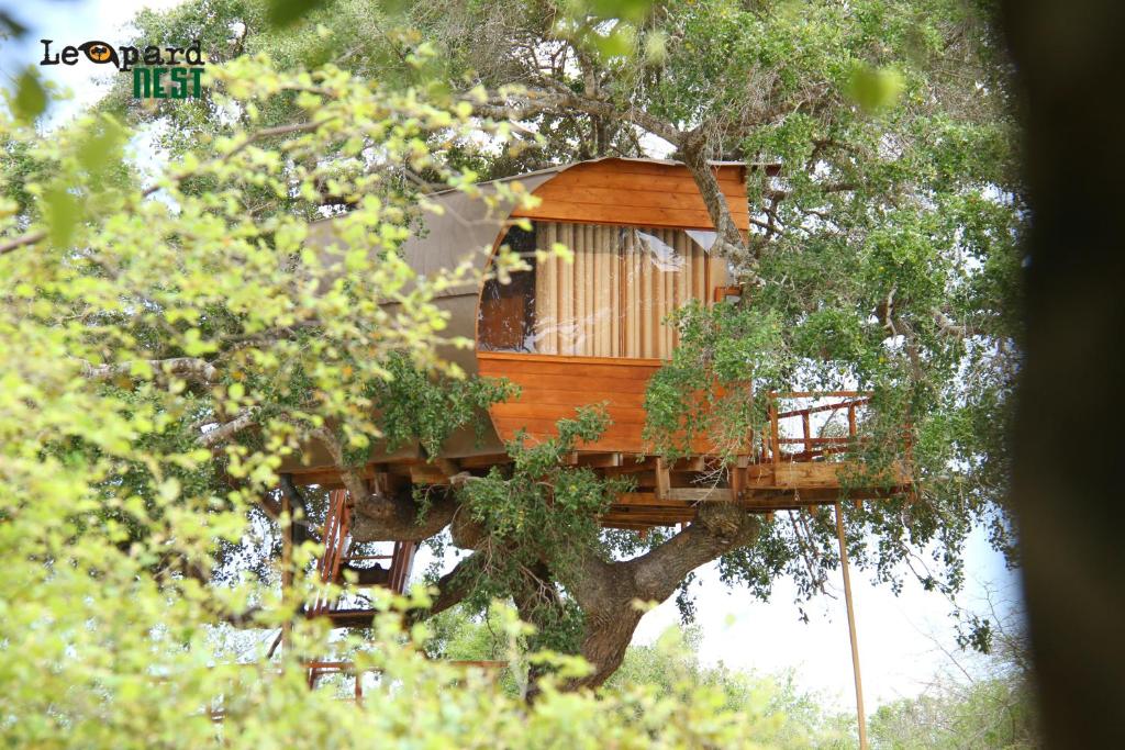 a tree house in the middle of a tree at Leopard Nest - Glamping in Yala in Yala