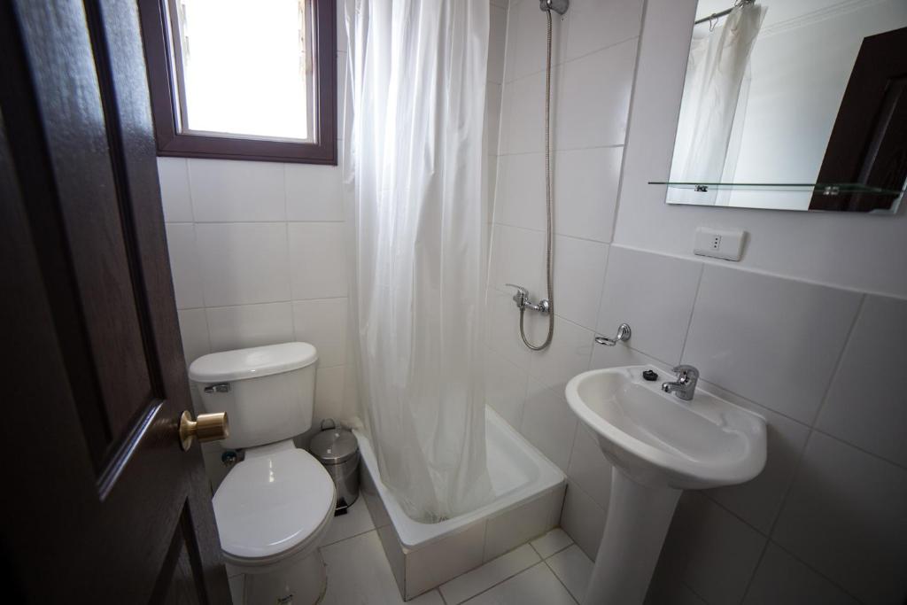 Koupelna v ubytování Hostel Chaman