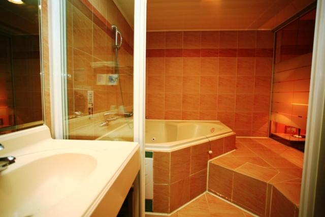 Koupelna v ubytování Paiwei Motel