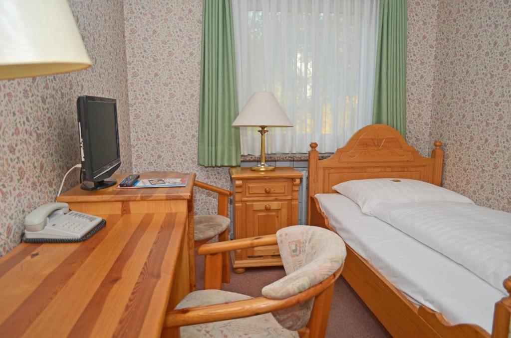 TV a/nebo společenská místnost v ubytování Motel Hamburg