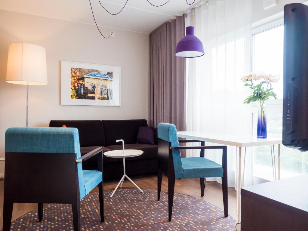 Posezení v ubytování Finn Apartments