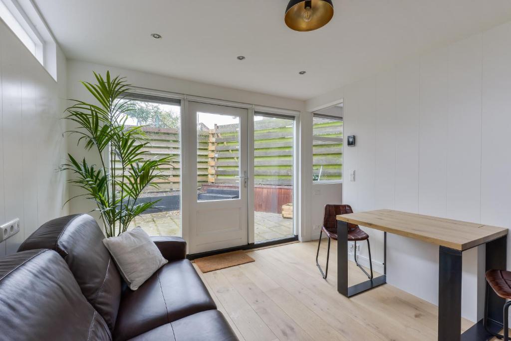 Et opholdsområde på Modern Bungalow Zandvoortselaan