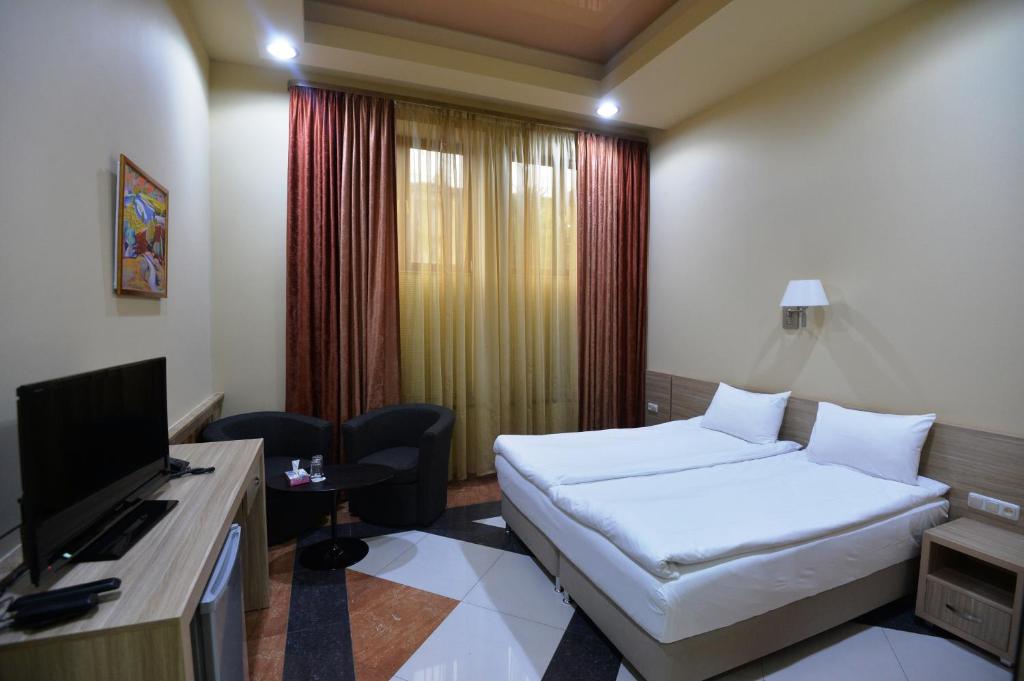 TV a/nebo společenská místnost v ubytování Yerevan Deluxe Hotel
