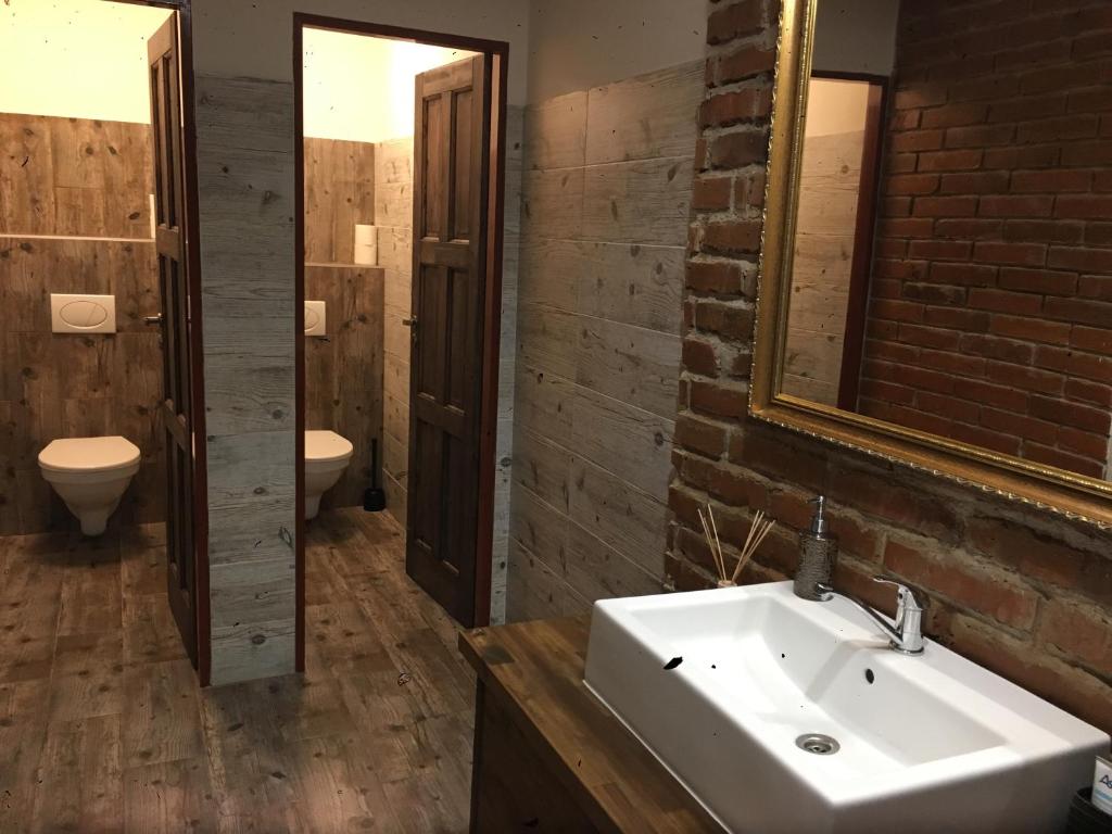 Koupelna v ubytování Hotel Sokolský Dům