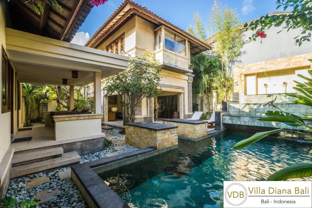 בריכת השחייה שנמצאת ב-Villa Diana Bali או באזור