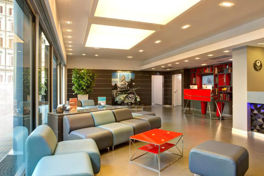 Posezení v ubytování iQ Hotel Roma