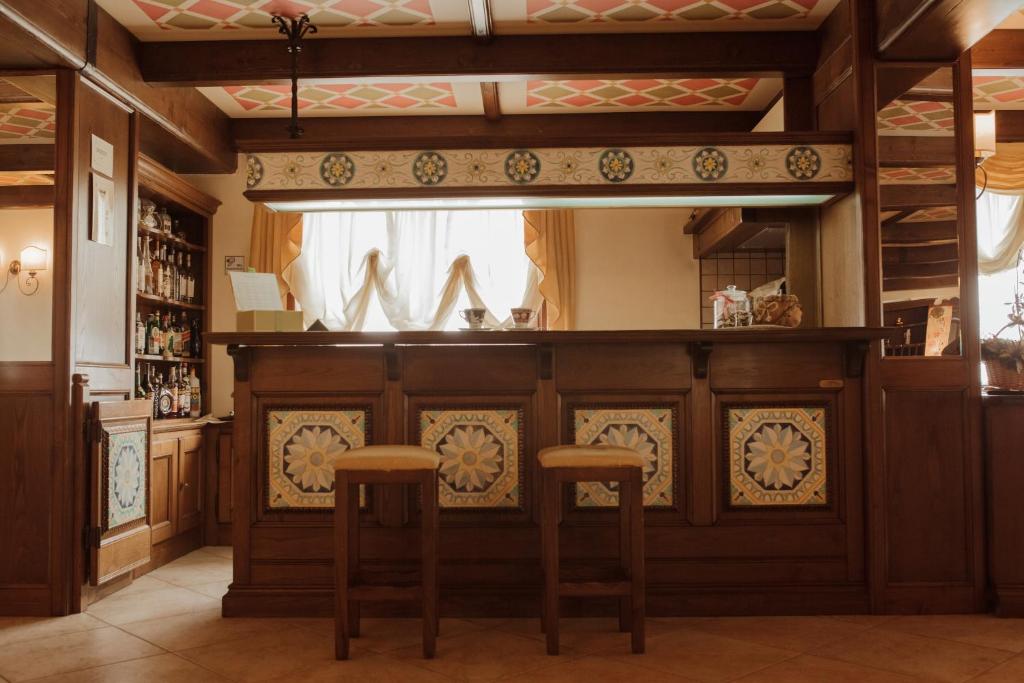 Kuchyň nebo kuchyňský kout v ubytování Hotel LuSi