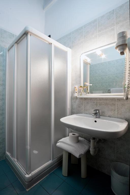 Koupelna v ubytování Hotel Gattopardo