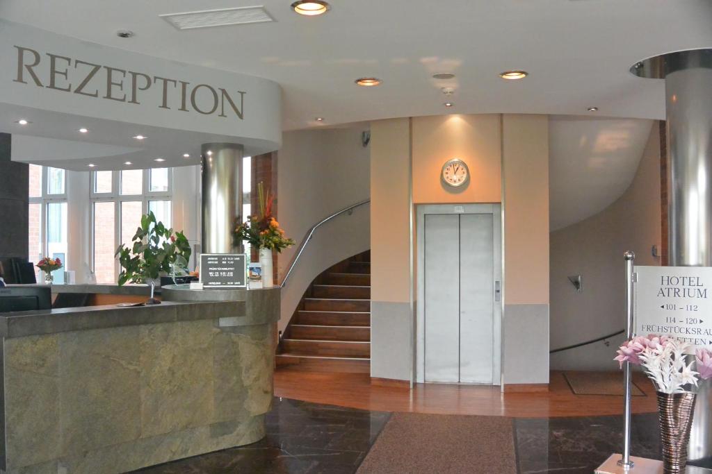 Vstupní hala nebo recepce v ubytování Atrium Hotel Krüger