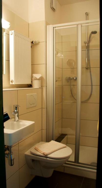 Koupelna v ubytování Hotel Baccara