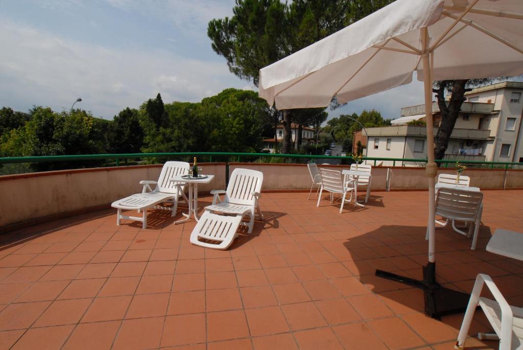 Balkón nebo terasa v ubytování Hotel La Querceta
