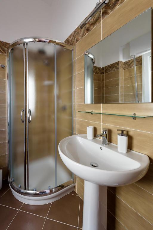 Koupelna v ubytování B&B Rose Villa