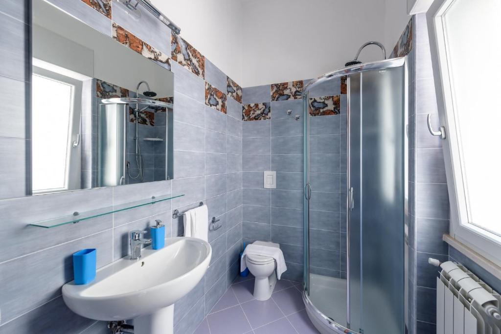 Koupelna v ubytování B&B Rose Villa