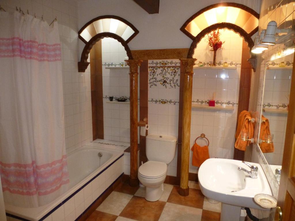 Koupelna v ubytování Casa Limas