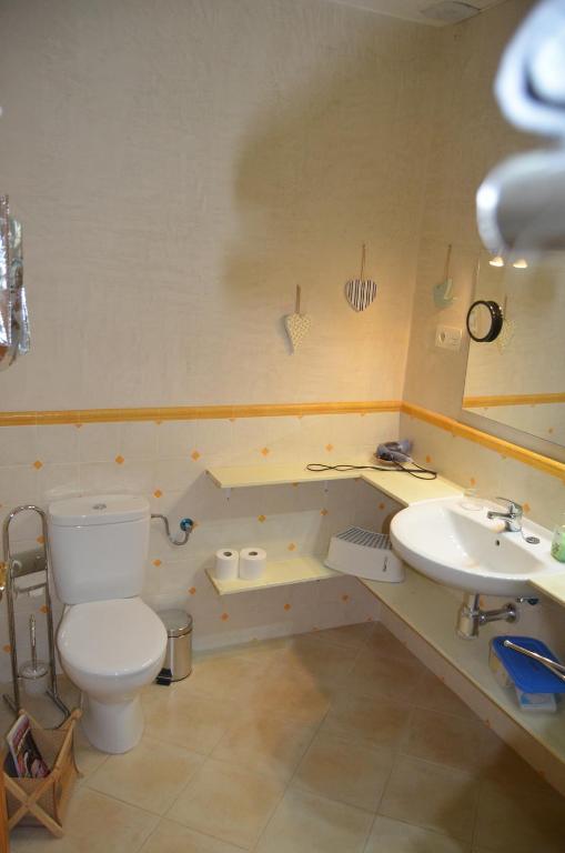 Koupelna v ubytování Casa Alfredo