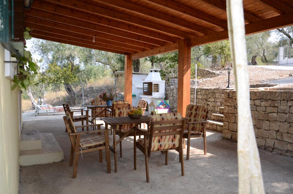 Patio nebo venkovní prostory v ubytování Villa Clementine
