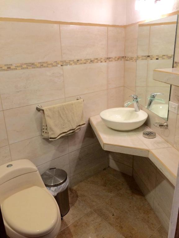 Koupelna v ubytování Villas la Paz