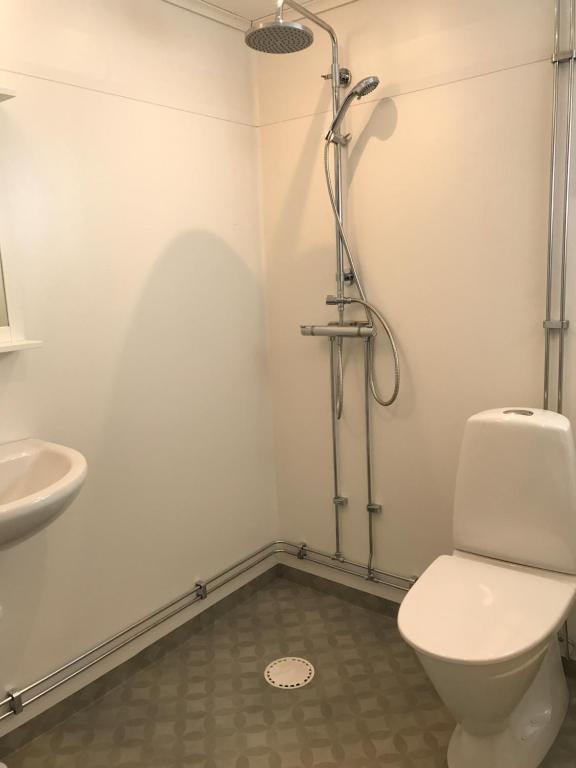 Koupelna v ubytování Sandvikengården Stugby