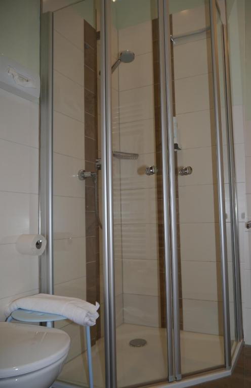 Koupelna v ubytování Hotel Gasthof Fellner