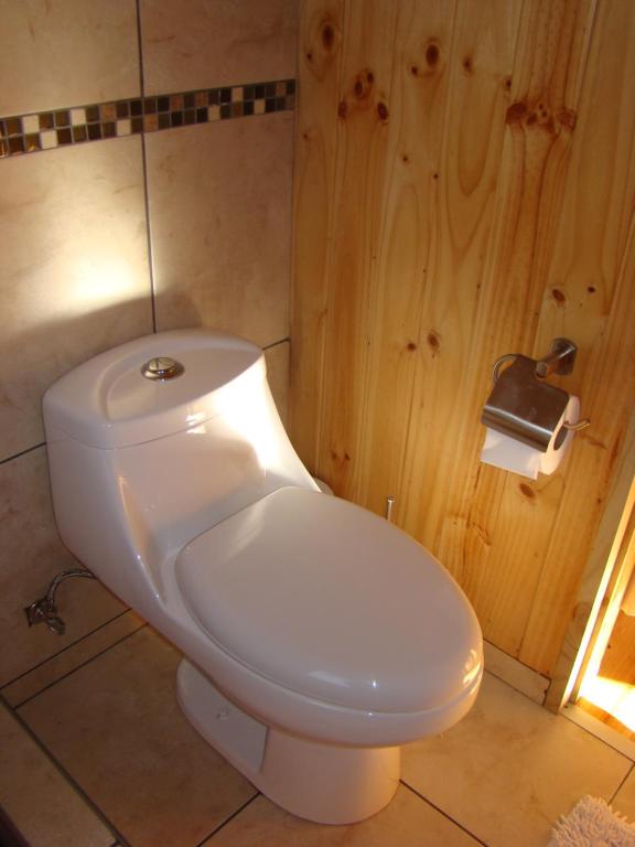 Koupelna v ubytování Lodge Punahue