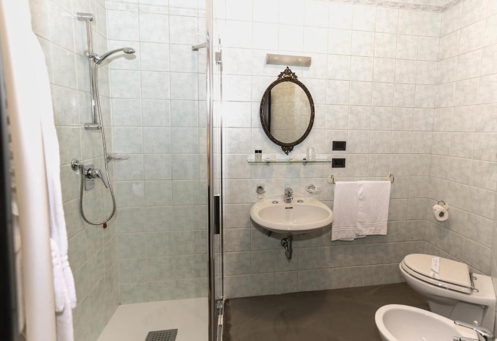 Koupelna v ubytování Hotel Mignon
