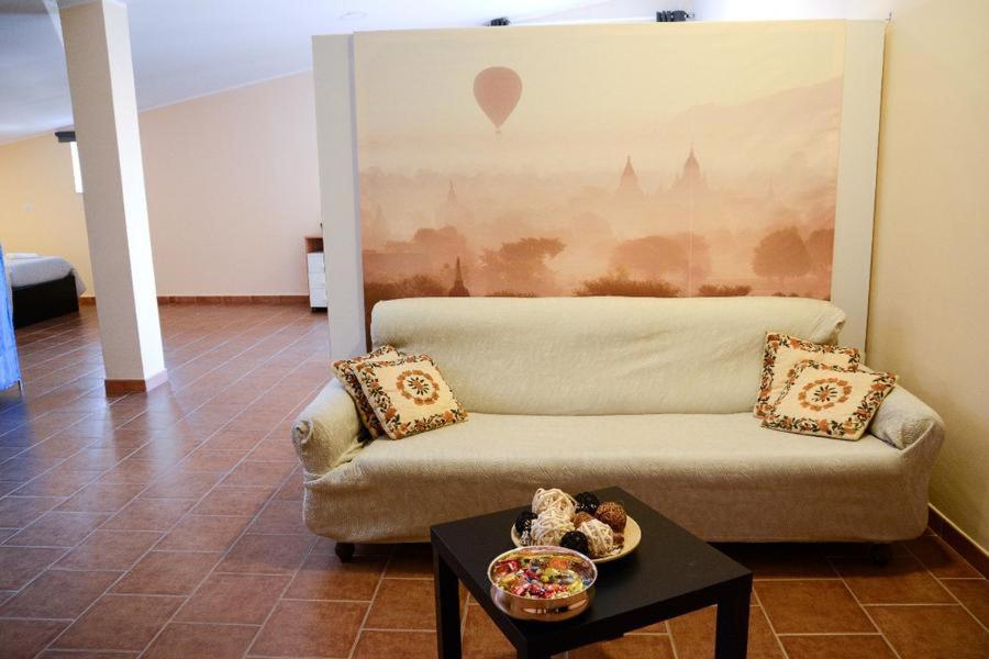 Posezení v ubytování B&B Bonlet
