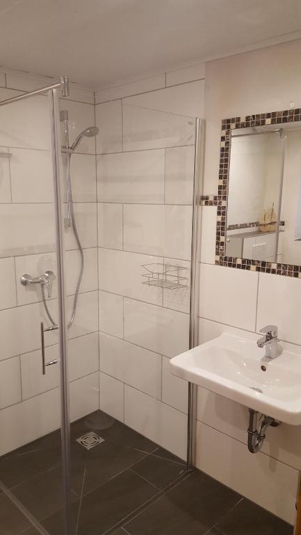 Koupelna v ubytování Ferienwohnung Lohnerlehen