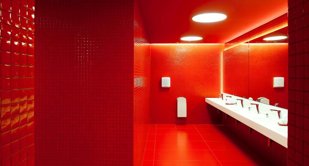Koupelna v ubytování Barceló Sants