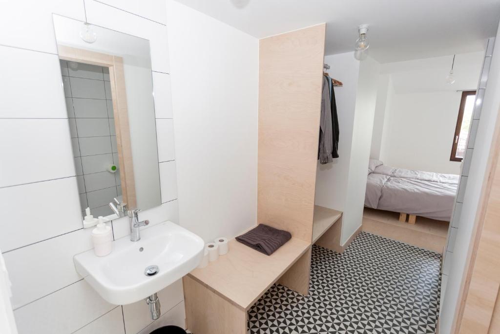 Postel nebo postele na pokoji v ubytování Passivetxea
