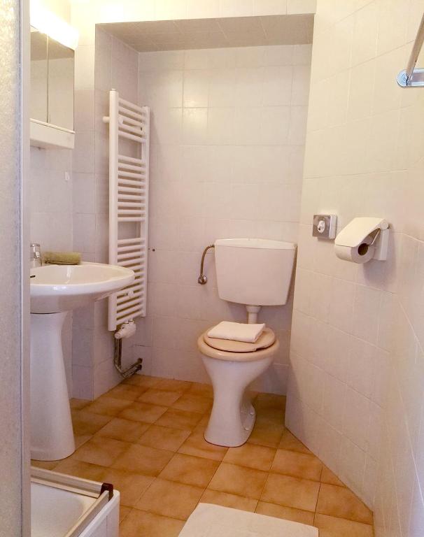 Koupelna v ubytování Sonntagshof Ferienwohnungen Apartments