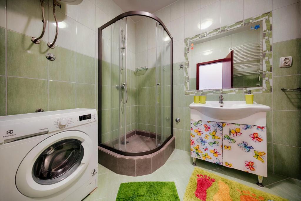 Koupelna v ubytování Apartment Diva