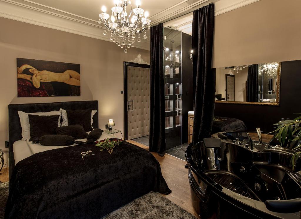 Posezení v ubytování Ben Akiba Luxury Suites