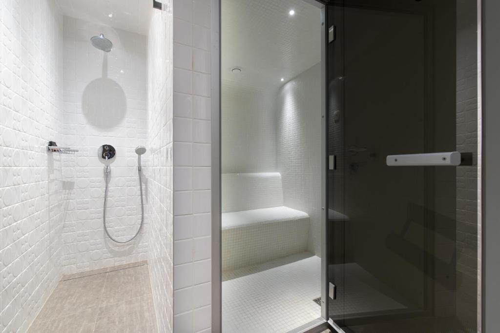 Koupelna v ubytování Hotel Peteani