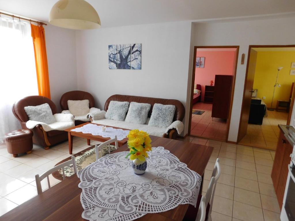 Posezení v ubytování Apartmany Tania
