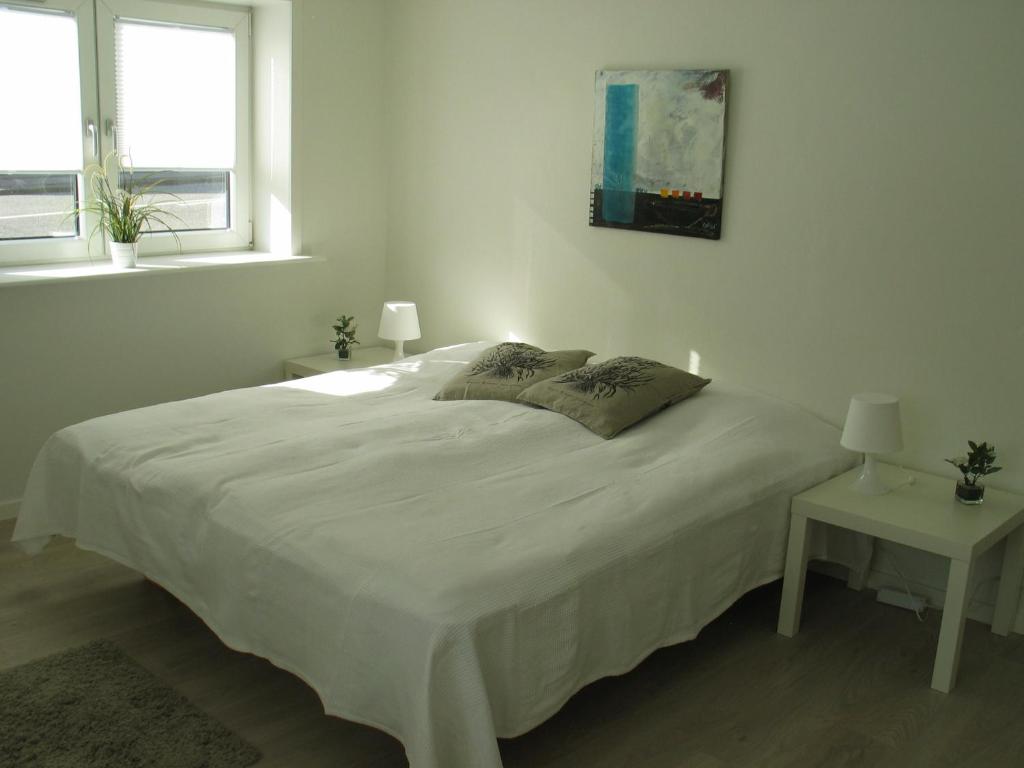 Postel nebo postele na pokoji v ubytování Aalborg City Rooms ApS