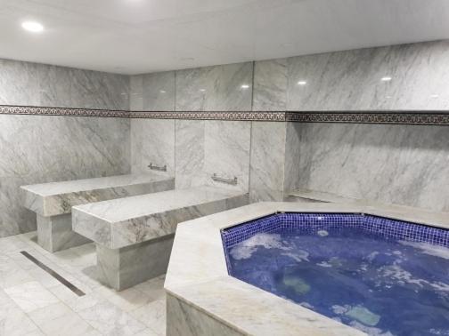 Koupelna v ubytování Hotel Mounia